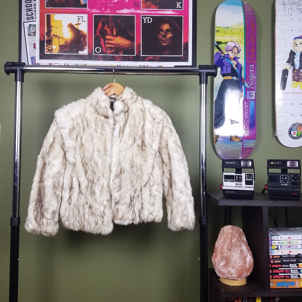 Vtg Split End Kids 100% Rabbit Fur